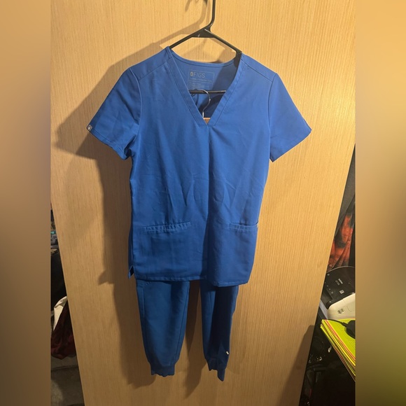 Figs Other - Women’s Figs Technical Collection Royal Blue Scrub Set Top and Bottom Size XS